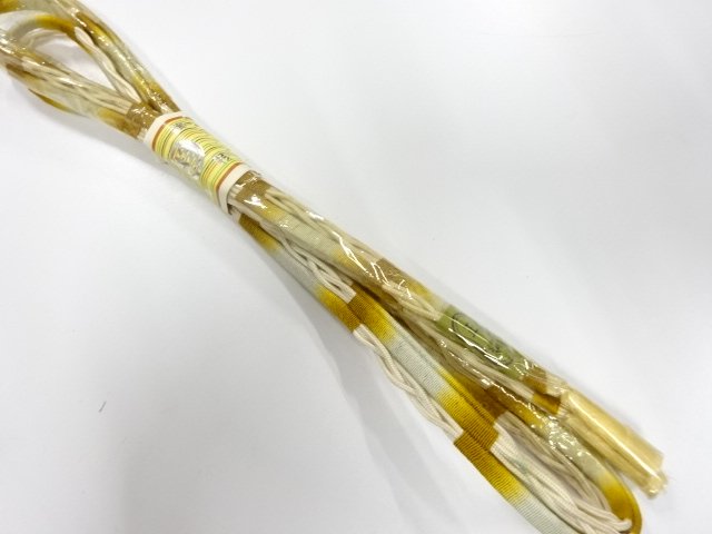 未使用品　正絹　夏手組帯締め